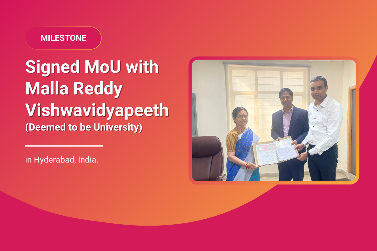 ZeaHealth Signed MoU With Malla Reddy Vishwavidyapeeth, Hyderabad.