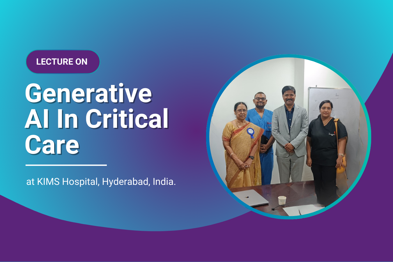 Lecture on AI In Critical Care conducted by Dr. Chandra Bondugula.